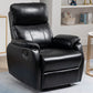 Contemporary Leather Recliner 32.7" Wide Standard Recliner with Footrest Black Clearhalo 'Chairs & Seating' 'furn' 'furn_recliners' 'Furniture' 'Living Room Furniture' 'Recliners' 6735944