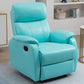 Contemporary Leather Recliner 32.7" Wide Standard Recliner with Footrest Blue Clearhalo 'Chairs & Seating' 'furn' 'furn_recliners' 'Furniture' 'Living Room Furniture' 'Recliners' 6735948