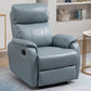 Contemporary Leather Recliner 32.7" Wide Standard Recliner with Footrest Blue Gray Clearhalo 'Chairs & Seating' 'furn' 'furn_recliners' 'Furniture' 'Living Room Furniture' 'Recliners' 6735952
