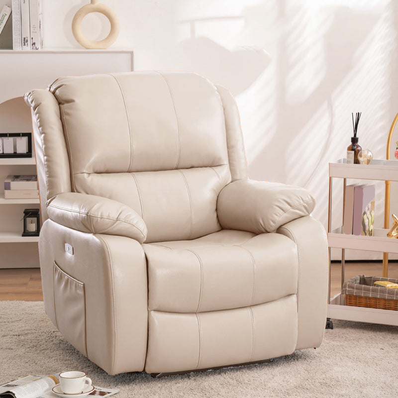 Swivel Glider Recliner stoel echte lederen standaard recliner