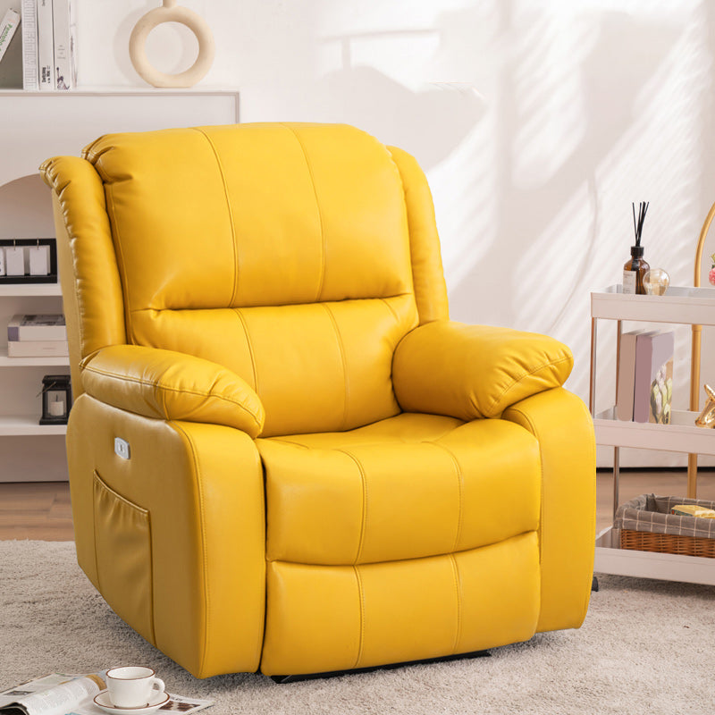 Swivel Glider Recliner stoel echte lederen standaard recliner