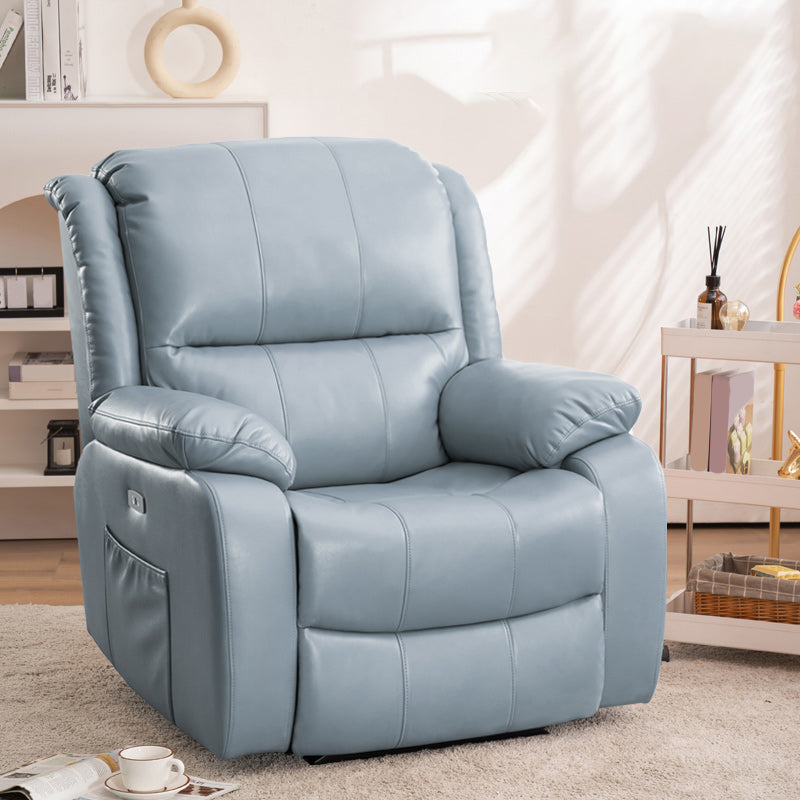 Swivel Glider Recliner stoel echte lederen standaard recliner