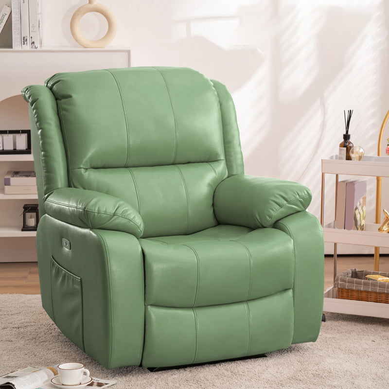 Swivel Glider Recliner stoel echte lederen standaard recliner