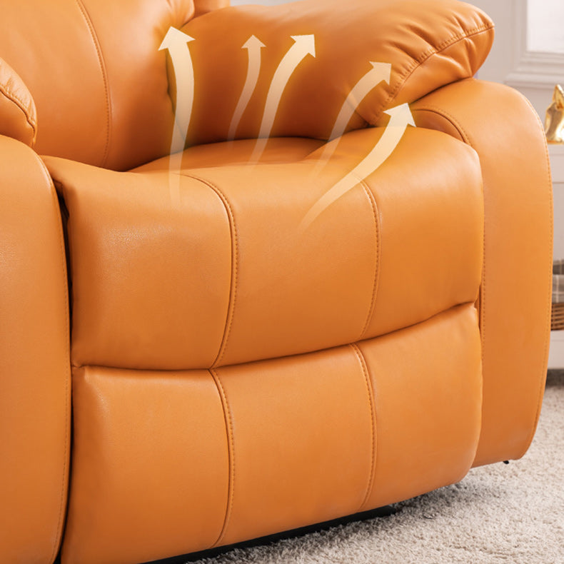 Swivel Glider Recliner stoel echte lederen standaard recliner