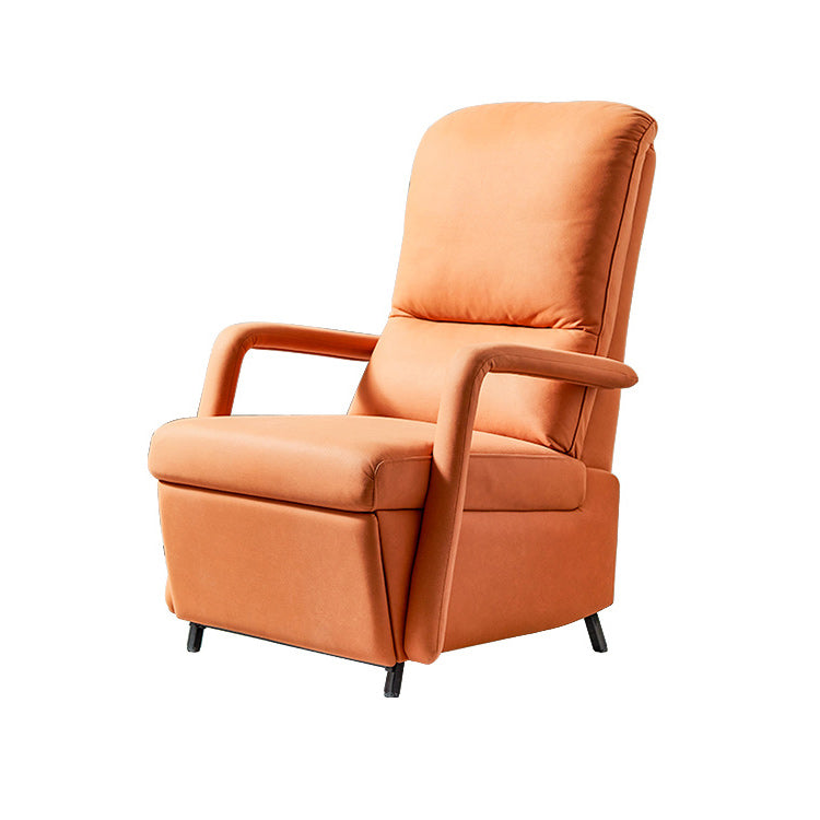 Faux Leather Recliner Chair Manial-Push Back Recliners with Footrest