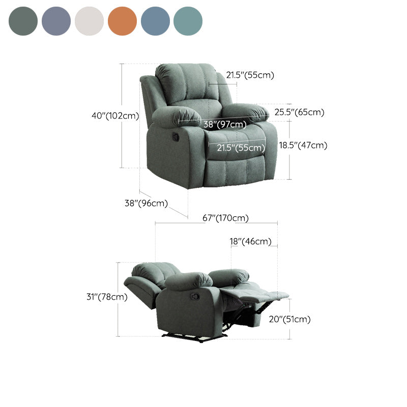 Standard (No Motion) Recliner Chair Fux Leather Recliner Home Theater