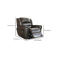 40.94 "de ancho marrón reclinable estándar silla reclinable de cuero genuino