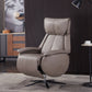 Genuine Leather Recliner Chair Solid Color Swivel Base Standard Recliner
