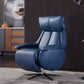 Genuine Leather Recliner Chair Solid Color Swivel Base Standard Recliner
