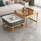 Ensemble de table basse carrée Frame Ensemble de table basse gigogne Glam avec tiroir