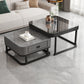 Ensemble de table basse carrée Frame Ensemble de table basse gigogne Glam avec tiroir