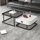 Ensemble de table basse carrée Frame Ensemble de table basse gigogne Glam avec tiroir