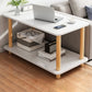 4 Legs Wood Coffee Table Set Bedroom Coffee Table with Storage 31.5"L x 16"W x 21"H White Rectangular Clearhalo 'Coffee & Accent Tables' 'Coffee Tables' 'coffee_tables' 'furn' 'furn_coffee_tables' 'Furniture' 'Living Room Furniture' 6736373