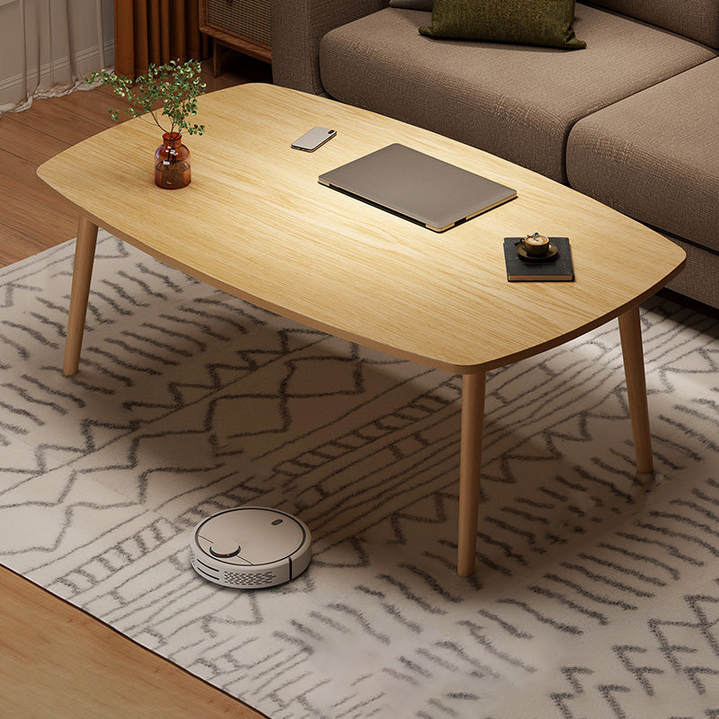 4 Legs Wood Coffee Table Set Bedroom Coffee Table with Storage 47"L x 24"W x 16.5"H Natural Rectangular Clearhalo 'Coffee & Accent Tables' 'Coffee Tables' 'coffee_tables' 'furn' 'furn_coffee_tables' 'Furniture' 'Living Room Furniture' 6736392