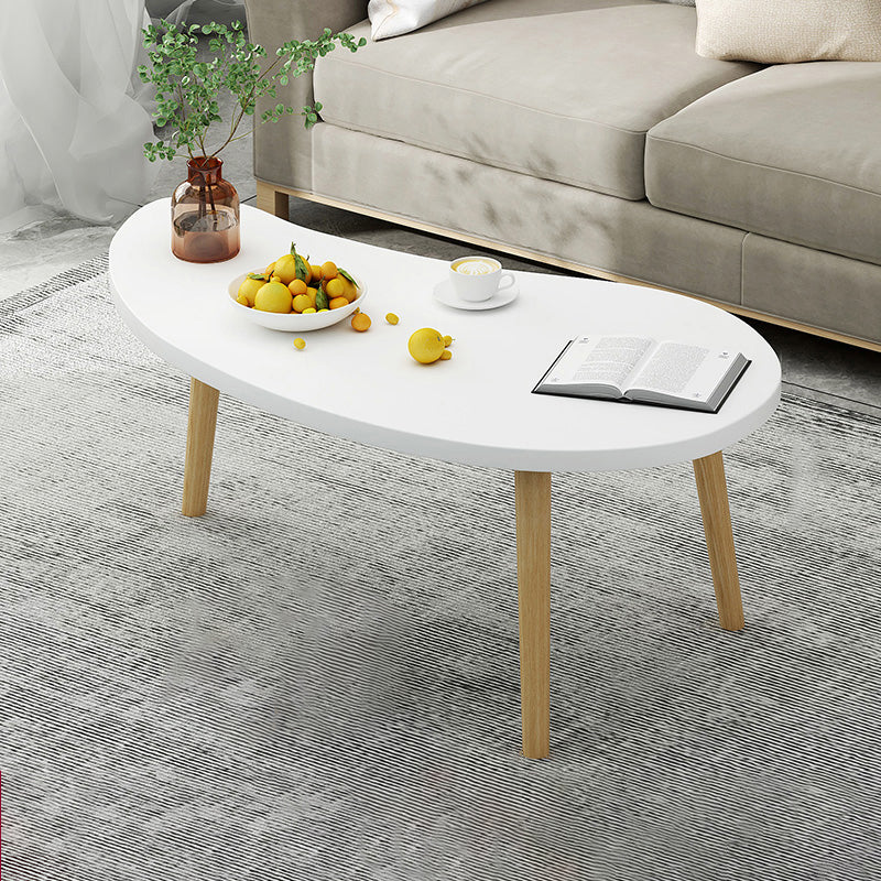 4 Legs Wood Coffee Table Set Bedroom Coffee Table with Storage 24"L x 16"W x 12.5"H White Free Form Clearhalo 'Coffee & Accent Tables' 'Coffee Tables' 'coffee_tables' 'furn' 'furn_coffee_tables' 'Furniture' 'Living Room Furniture' 6736395