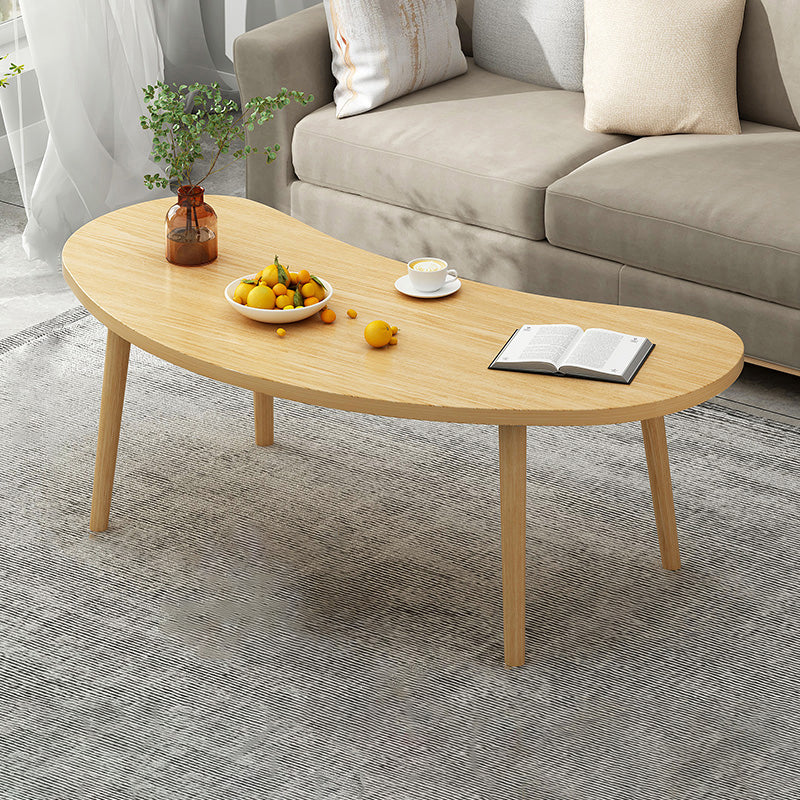 4 Legs Wood Coffee Table Set Bedroom Coffee Table with Storage 45"L x 22"W x 16.5"H Natural Free Form Clearhalo 'Coffee & Accent Tables' 'Coffee Tables' 'coffee_tables' 'furn' 'furn_coffee_tables' 'Furniture' 'Living Room Furniture' 6736398