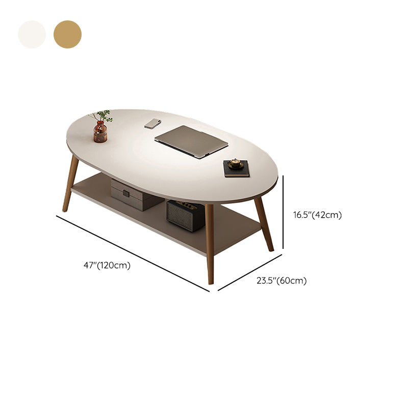 4 Legs Wood Coffee Table Set Bedroom Coffee Table with Storage Clearhalo 'Coffee & Accent Tables' 'Coffee Tables' 'coffee_tables' 'furn' 'furn_coffee_tables' 'Furniture' 'Living Room Furniture' 6736411