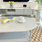No Distressing Wood Coffee Table Set White Oval Coffee Table Clearhalo 'Coffee & Accent Tables' 'Coffee Tables' 'coffee_tables' 'furn' 'furn_coffee_tables' 'Furniture' 'Living Room Furniture' 6736420