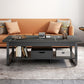 4 Legs Storage Coffee Table Set Modern Wood Rectangle Coffee Table Clearhalo 'Coffee & Accent Tables' 'Coffee Tables' 'coffee_tables' 'furn' 'furn_coffee_tables' 'Furniture' 'Living Room Furniture' 6736433