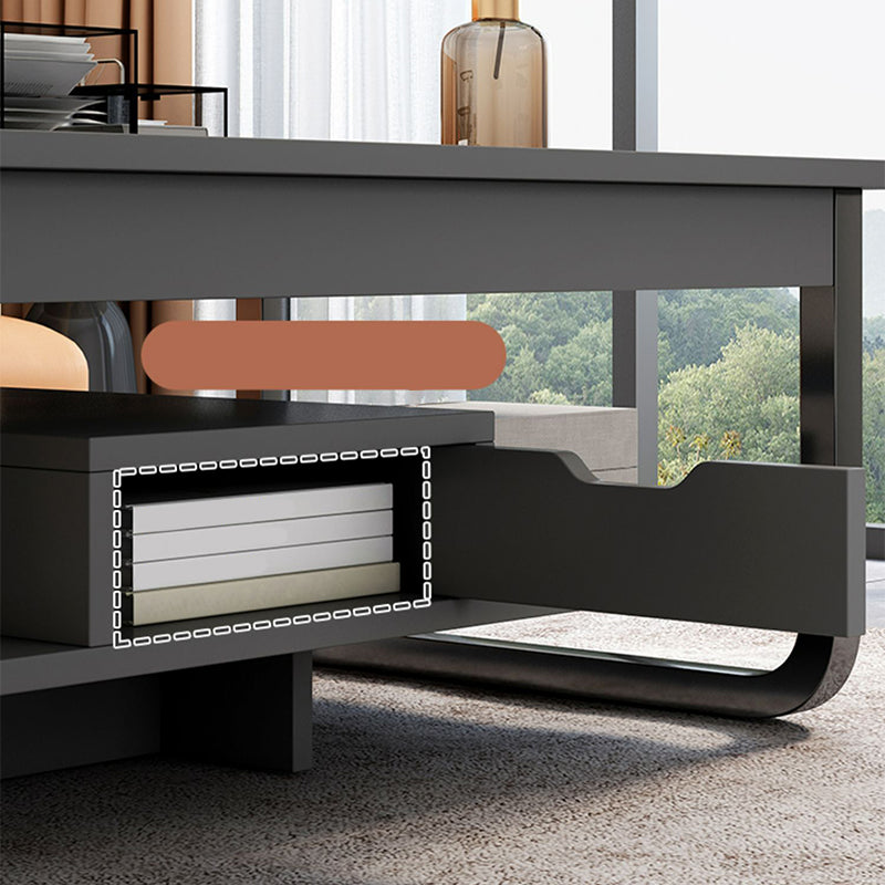 4 Legs Storage Coffee Table Set Modern Wood Rectangle Coffee Table Clearhalo 'Coffee & Accent Tables' 'Coffee Tables' 'coffee_tables' 'furn' 'furn_coffee_tables' 'Furniture' 'Living Room Furniture' 6736439