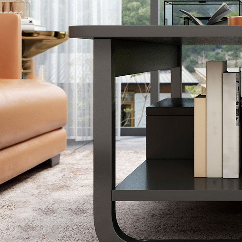 4 Legs Storage Coffee Table Set Modern Wood Rectangle Coffee Table Clearhalo 'Coffee & Accent Tables' 'Coffee Tables' 'coffee_tables' 'furn' 'furn_coffee_tables' 'Furniture' 'Living Room Furniture' 6736443