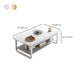 4 Legs Storage Coffee Table Set Modern Wood Rectangle Coffee Table Clearhalo 'Coffee & Accent Tables' 'Coffee Tables' 'coffee_tables' 'furn' 'furn_coffee_tables' 'Furniture' 'Living Room Furniture' 6736467