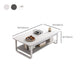 4 Legs Storage Coffee Table Set Modern Wood Rectangle Coffee Table Clearhalo 'Coffee & Accent Tables' 'Coffee Tables' 'coffee_tables' 'furn' 'furn_coffee_tables' 'Furniture' 'Living Room Furniture' 6736468