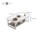 4 Legs Storage Coffee Table Set Modern Wood Rectangle Coffee Table Clearhalo 'Coffee & Accent Tables' 'Coffee Tables' 'coffee_tables' 'furn' 'furn_coffee_tables' 'Furniture' 'Living Room Furniture' 6736469