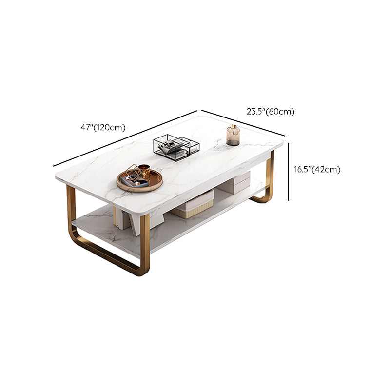 4 Legs Storage Coffee Table Set Modern Wood Rectangle Coffee Table Clearhalo 'Coffee & Accent Tables' 'Coffee Tables' 'coffee_tables' 'furn' 'furn_coffee_tables' 'Furniture' 'Living Room Furniture' 6736470