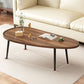 Modern Coffee or End Table Artificial Wood and Metal Coffee Table with 4 Legs