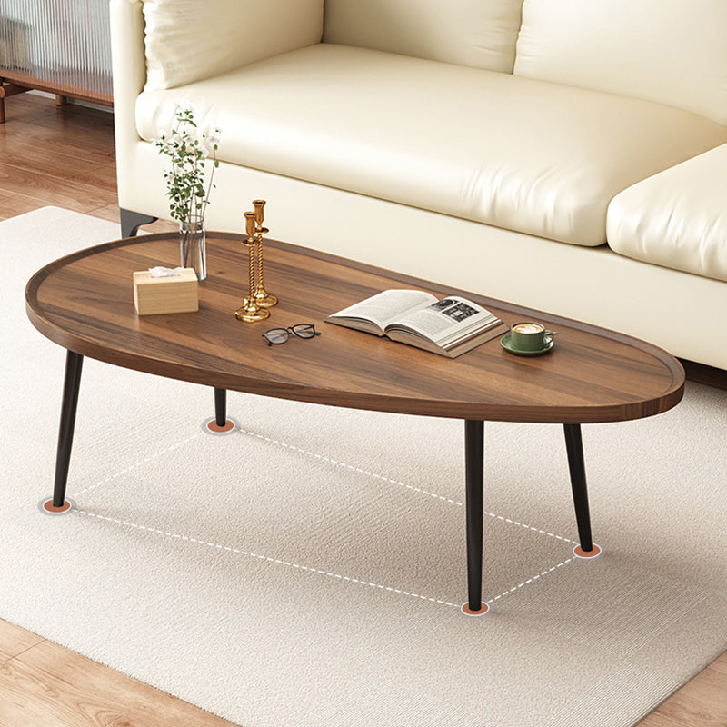 Modern Coffee or End Table Artificial Wood and Metal Coffee Table with 4 Legs