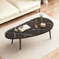Modern Coffee or End Table Artificial Wood and Metal Coffee Table with 4 Legs
