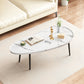 Modern Coffee or End Table Artificial Wood and Metal Coffee Table with 4 Legs