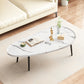 Modern Coffee or End Table Artificial Wood and Metal Coffee Table with 4 Legs