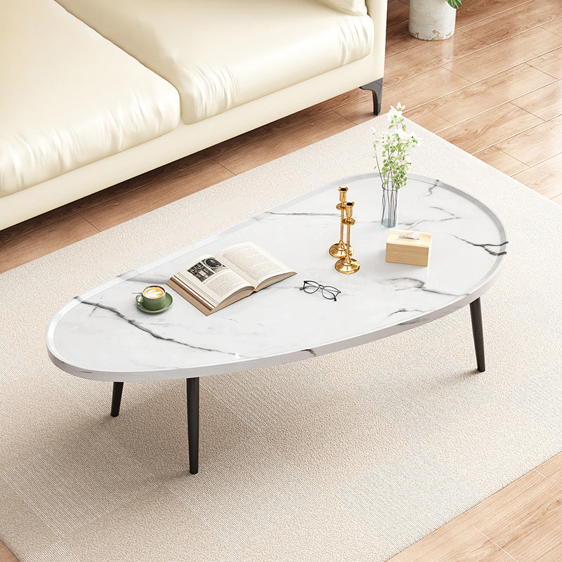 Modern Coffee or End Table Artificial Wood and Metal Coffee Table with 4 Legs