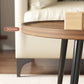 Modern Coffee or End Table Artificial Wood and Metal Coffee Table with 4 Legs