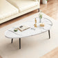 Modern Coffee or End Table Artificial Wood and Metal Coffee Table with 4 Legs