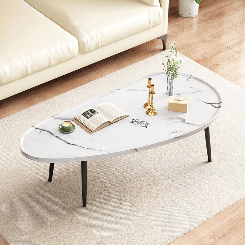 Modern Coffee or End Table Artificial Wood and Metal Coffee Table with 4 Legs