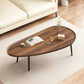 Modern Coffee or End Table Artificial Wood and Metal Coffee Table with 4 Legs