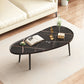 Modern Coffee or End Table Artificial Wood and Metal Coffee Table with 4 Legs