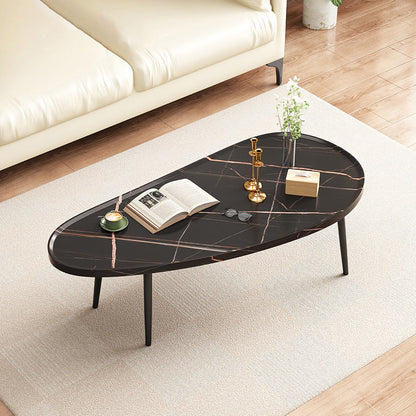 Modern Coffee or End Table Artificial Wood and Metal Coffee Table with 4 Legs