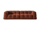 Contemporain 41,3 "D Laine canapé biscuit arrière Sofa tissu de smoking