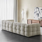 Contemporain 41,3 "D Laine canapé biscuit arrière Sofa tissu de smoking