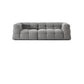 Contemporain 41,3 "D Laine canapé biscuit arrière Sofa tissu de smoking