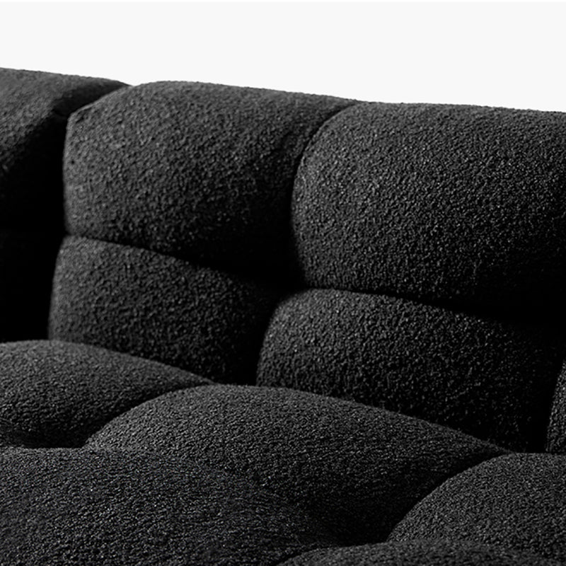Contemporain 41,3 "D Laine canapé biscuit arrière Sofa tissu de smoking