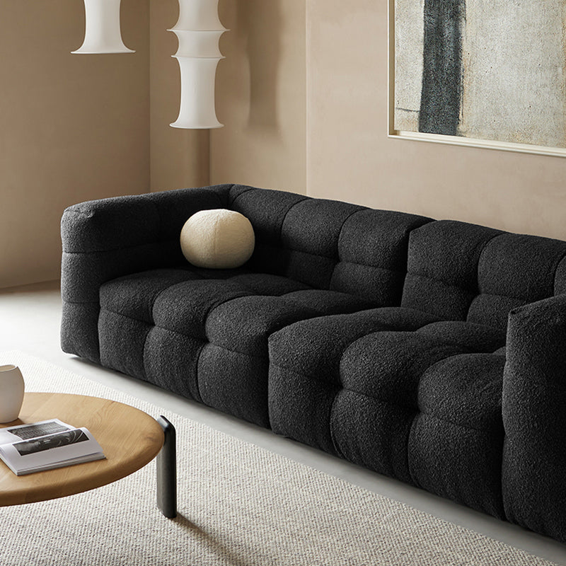 Contemporain 41,3 "D Laine canapé biscuit arrière Sofa tissu de smoking