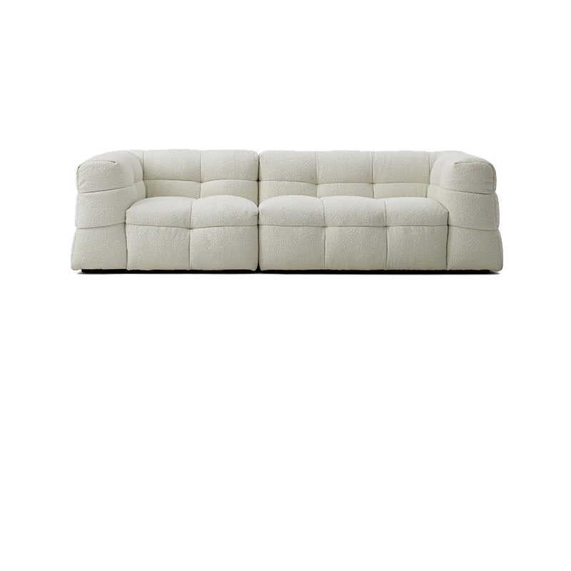 Contemporain 41,3 "D Laine canapé biscuit arrière Sofa tissu de smoking