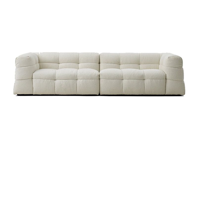 Contemporain 41,3 "D Laine canapé biscuit arrière Sofa tissu de smoking