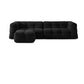 Contemporain 41,3 "D Laine canapé biscuit arrière Sofa tissu de smoking
