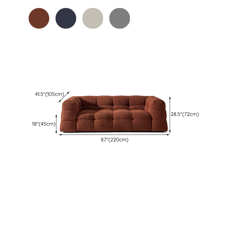 Contemporain 41,3 "D Laine canapé biscuit arrière Sofa tissu de smoking
